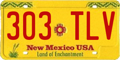 NM license plate 303TLV