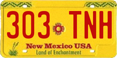 NM license plate 303TNH