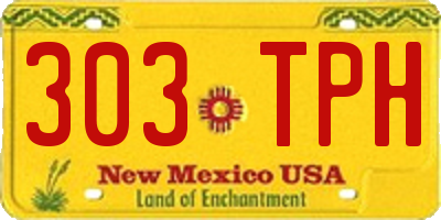 NM license plate 303TPH