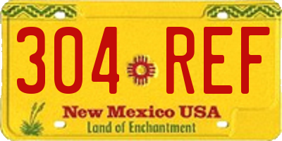 NM license plate 304REF