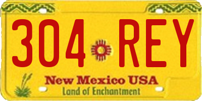 NM license plate 304REY