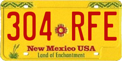 NM license plate 304RFE