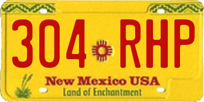 NM license plate 304RHP
