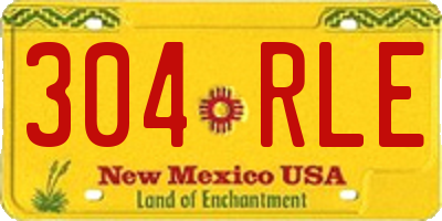 NM license plate 304RLE