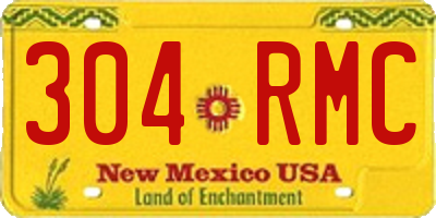 NM license plate 304RMC