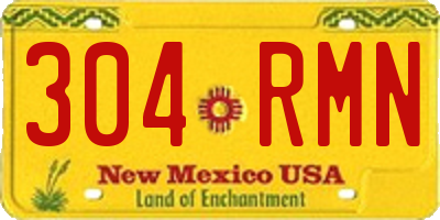 NM license plate 304RMN