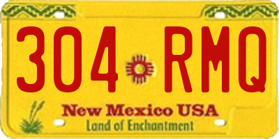 NM license plate 304RMQ