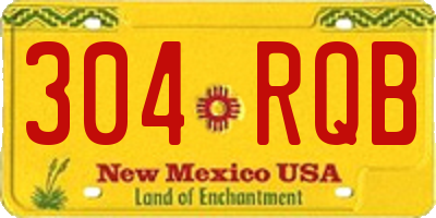 NM license plate 304RQB