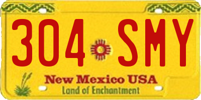 NM license plate 304SMY