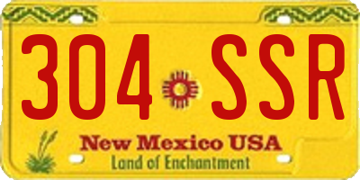 NM license plate 304SSR