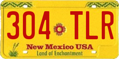 NM license plate 304TLR