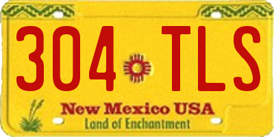 NM license plate 304TLS