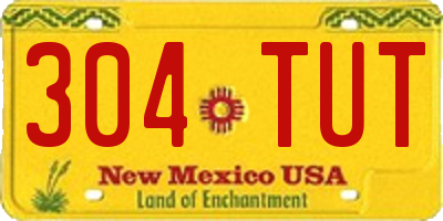 NM license plate 304TUT