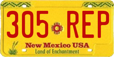 NM license plate 305REP