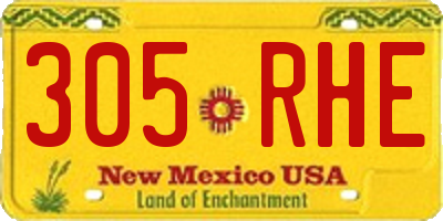 NM license plate 305RHE
