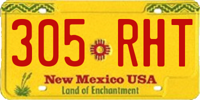 NM license plate 305RHT