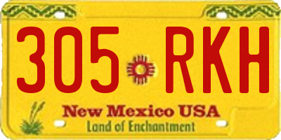 NM license plate 305RKH