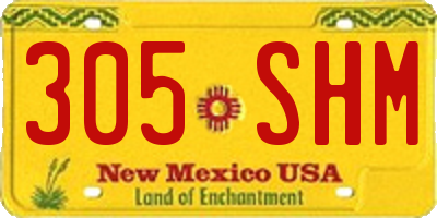NM license plate 305SHM