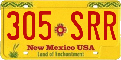 NM license plate 305SRR