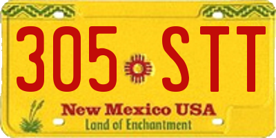 NM license plate 305STT