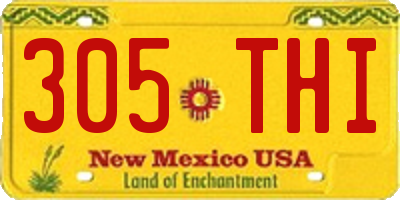 NM license plate 305THI