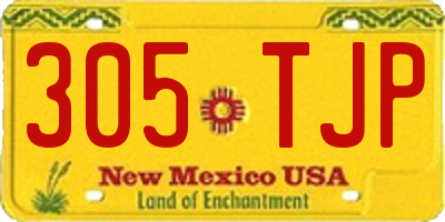 NM license plate 305TJP