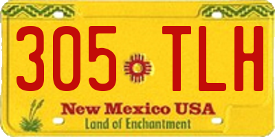 NM license plate 305TLH