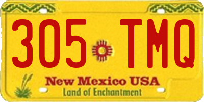 NM license plate 305TMQ