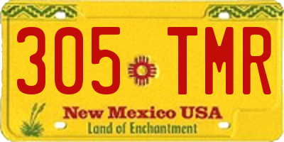 NM license plate 305TMR