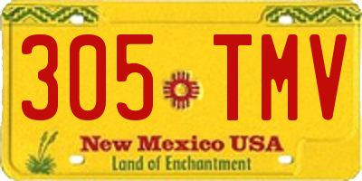 NM license plate 305TMV