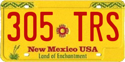 NM license plate 305TRS