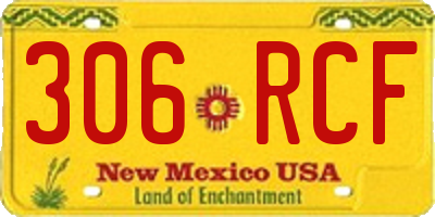 NM license plate 306RCF