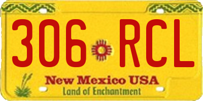 NM license plate 306RCL