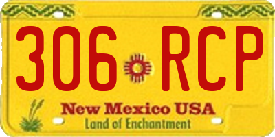 NM license plate 306RCP