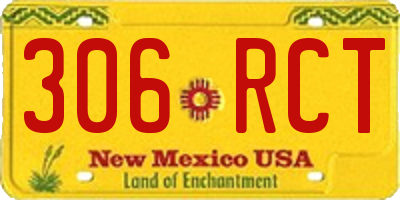 NM license plate 306RCT