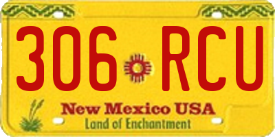 NM license plate 306RCU