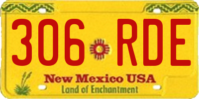 NM license plate 306RDE