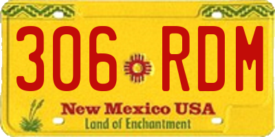 NM license plate 306RDM