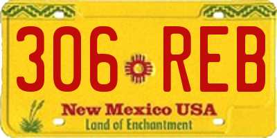 NM license plate 306REB