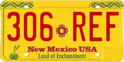 NM license plate 306REF
