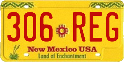 NM license plate 306REG