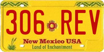 NM license plate 306REV