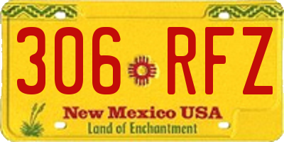 NM license plate 306RFZ
