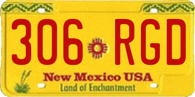 NM license plate 306RGD