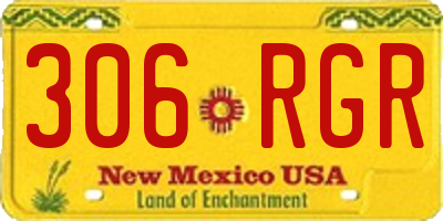 NM license plate 306RGR