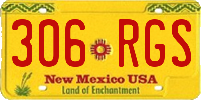 NM license plate 306RGS