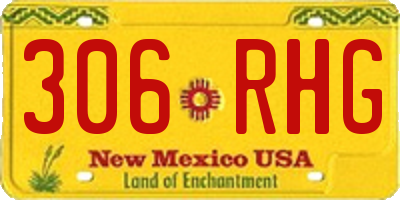 NM license plate 306RHG