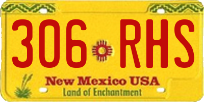 NM license plate 306RHS