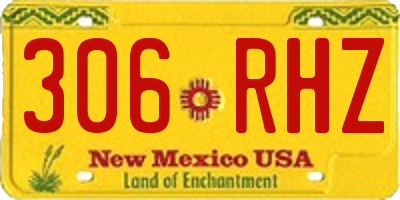 NM license plate 306RHZ