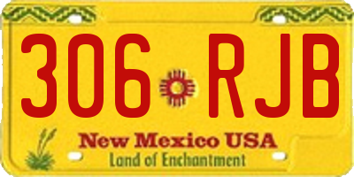 NM license plate 306RJB